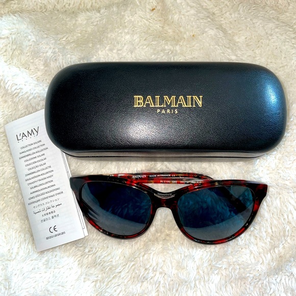 Balmain 54mm modified cat eye sunglasses - Picture 1 of 14